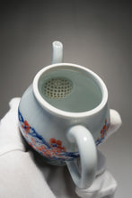 Load image into Gallery viewer, Qinghua Blossoms and Cranes Jingdezhen Fine Porcelain Teapot by Master KuangShi 150ml
