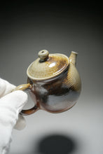 Load image into Gallery viewer, Wood Fired Oval Nixing Teapot by Li Wenxin 李文新柴烧壶 150ml