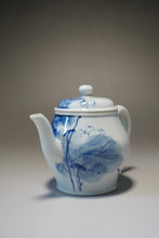 Load image into Gallery viewer, Qinghua Duck and Lotus Jingdezhen Fine Porcelain Teapot by Master KuangShi 150ml