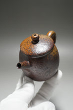 Load image into Gallery viewer, Wood Fired Tall Rustic Nixing Teapot by Li Wenxin 李文新柴烧坭兴壶 150ml
