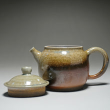 Load image into Gallery viewer, Wood Fired Oval Nixing Teapot by Li Wenxin 李文新柴烧壶 150ml