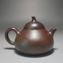 Load image into Gallery viewer, Wood Fired Lao Zini Gourd Yixing Teapot 柴烧五号井紫泥匏瓜 150ml