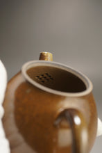 Load image into Gallery viewer, Wood Fired Gaopan Nixing Teapot by Li Wenxin 李文新柴烧坭兴壶 150ml