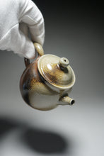 Load image into Gallery viewer, Wood Fired Oval Nixing Teapot by Li Wenxin 李文新柴烧壶 150ml