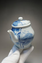 Load image into Gallery viewer, Qinghua Duck and Lotus Jingdezhen Fine Porcelain Teapot by Master KuangShi 150ml