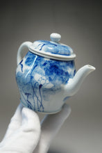 Load image into Gallery viewer, Qinghua Duck and Lotus Jingdezhen Fine Porcelain Teapot by Master KuangShi 150ml