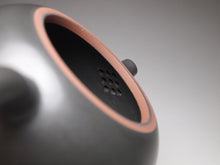Load image into Gallery viewer, 155ml Dark Grey Round Melon Nixing Teapot by Li Wenxin 李文新泥兴壶
