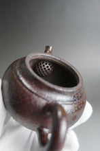 Load image into Gallery viewer, Wood Fired Round Rustic Nixing Teapot by Li Wenxin 李文新柴烧坭兴壶 155ml