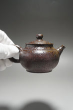 Load image into Gallery viewer, Wood Fired Round Rustic Nixing Teapot by Li Wenxin 李文新柴烧坭兴壶 155ml