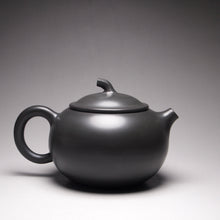 Load image into Gallery viewer, 155ml Dark Grey Round Melon Nixing Teapot by Li Wenxin 李文新泥兴壶