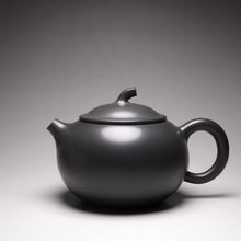 Load image into Gallery viewer, 155ml Dark Grey Round Melon Nixing Teapot by Li Wenxin 李文新泥兴壶
