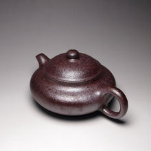 Load image into Gallery viewer, Wood Fired Lao Zini Short Panhu Yixing Teapot 柴烧老紫泥矮潘壶 155ml