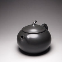 Load image into Gallery viewer, 155ml Dark Grey Round Melon Nixing Teapot by Li Wenxin 李文新泥兴壶