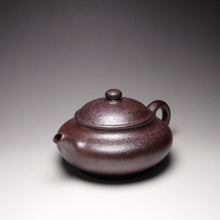 Load image into Gallery viewer, Wood Fired Lao Zini Short Panhu Yixing Teapot 柴烧老紫泥矮潘壶 155ml