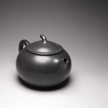 Load image into Gallery viewer, 155ml Dark Grey Round Melon Nixing Teapot by Li Wenxin 李文新泥兴壶