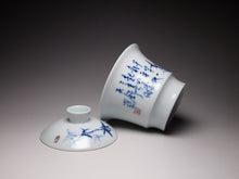 Load image into Gallery viewer, Qinghua Youlihong Jingdezhen Porcelain Gaiwan with Bamboo Motif 青花釉里红盖碗