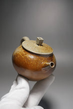 Load image into Gallery viewer, Wood Fired Square Knob Nixing Teapot by Li Wenxin  李文新柴烧坭兴壶 160ml