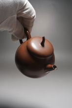 Load image into Gallery viewer, 160ml Brown Eggplant Teapot by Li Wenxin 李文新茄瓜泥兴壶