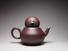 Load image into Gallery viewer, PRE-ORDER: Lao Zini Pear Yixing Teapot with Pure Silver 包银老紫泥梨型 160ml