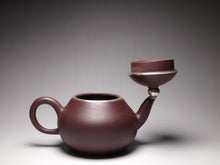 Load image into Gallery viewer, PRE-ORDER: Lao Zini Pear Yixing Teapot with Pure Silver 包银老紫泥梨型 160ml