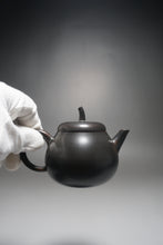 Load image into Gallery viewer, 170ml Black Eggplant Teapot by Li Wenxin 李文新茄瓜泥兴壶