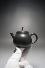 Load image into Gallery viewer, 170ml Black Eggplant Teapot by Li Wenxin 李文新茄瓜泥兴壶