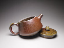 Load image into Gallery viewer, Dafengjiang Wood Kiln Fired Shipiao Nixing Teapot  大风江柴烧平盖石瓢 175ml