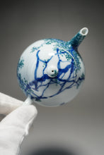 Load image into Gallery viewer, Qinghua Bird in the Tree Jingdezhen Fine Porcelain Teapot by Master KuangShi 青花手绘匡石作梨形壶 180ml