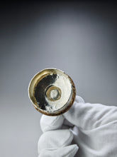 Load image into Gallery viewer, 999 Pure Silver Wabi Sabi Meteorite Series with Gold Plating by Master Hong JinHong 全手工纯银999洪金鸿制大师银侧把壶 175ml