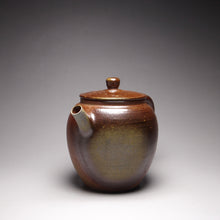 Load image into Gallery viewer, Wood Fired Tall Julunzhu Nixing Teapot Dark and Light 柴烧坭兴高巨轮珠 195ml