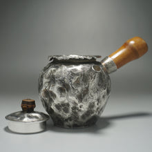 Load image into Gallery viewer, 999 Pure Silver Handmade Side Handle Teapot 全手工纯银999银壶 200ml