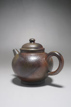Load image into Gallery viewer, Wood Fired Lao Zini Round Julunzhu Yixing Teapot 柴烧紫泥巨轮珠 200ml