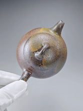 Load image into Gallery viewer, Wood Fired Lao Zini Mellon Yixing Teapot 柴烧老紫泥匏瓜 205m