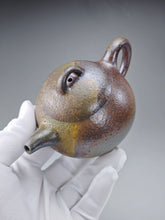 Load image into Gallery viewer, Wood Fired Lao Zini Mellon Yixing Teapot 柴烧老紫泥匏瓜 205m