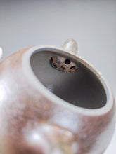 Load image into Gallery viewer, Wood Fired Lao Zini Mellon Yixing Teapot 柴烧老紫泥匏瓜 205m