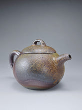 Load image into Gallery viewer, Wood Fired Lao Zini Mellon Yixing Teapot 柴烧老紫泥匏瓜 205m