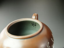 Load image into Gallery viewer, Fanggu Nixing Teapot with Carvings of Landscape by Li Changquan 黎昌权坭兴仿古带刻 215ml