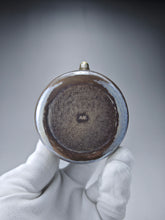 Load image into Gallery viewer, 999 Pure Silver Handmade Loop-Handled Teapot with Gold Plated Spout 紫皮提梁壶 185ml