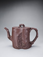 Load image into Gallery viewer, Fully Handmade Zini Plum Tree Stump Yixing Teapot 全手工紫泥梅桩 265ml
