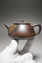 Load image into Gallery viewer, Wood Fired Lao Zini Shipiao Yixing Teapot 柴烧老紫泥平盖石瓢 220ml