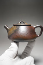 Load image into Gallery viewer, Wood Fired Lao Zini Shipiao Yixing Teapot 柴烧老紫泥平盖石瓢 220ml