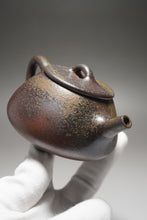 Load image into Gallery viewer, Wood Fired Lao Zini Shipiao Yixing Teapot 柴烧老紫泥平盖石瓢 220ml