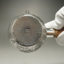 Load image into Gallery viewer, 999 Pure Silver Handmade Side Handle Teapot 全手工刹寂风侧把银壶 220ml