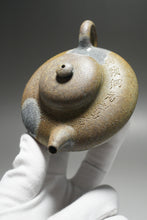 Load image into Gallery viewer, Wood Fired Lipini with Carving Yixing Teapot 柴烧梨皮段泥合欢带刻字 220ml