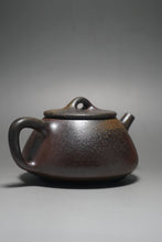 Load image into Gallery viewer, Wood Fired Lao Zini Shipiao Yixing Teapot 柴烧老紫泥平盖石瓢 220ml