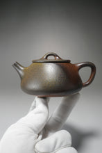 Load image into Gallery viewer, Wood Fired Dicaoqing Shipiao Yixing Teapot 柴烧平盖石瓢 230ml