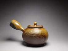 Load image into Gallery viewer, Wood Fired Side Handle Nixing Teapot by Li Wenxin 李文新柴烧侧把壶 235ml