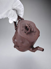 Load image into Gallery viewer, Fully Handmade Zini Plum Tree Stump Yixing Teapot 全手工紫泥梅桩 265ml