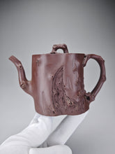 Load image into Gallery viewer, Fully Handmade Zini Plum Tree Stump Yixing Teapot 全手工紫泥梅桩 265ml