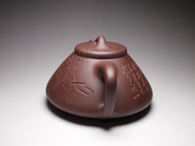 Load image into Gallery viewer, Dicaoqing Ziye Shipiao Yixing Teapot with Carvings 底槽青子冶石瓢带刻绘 270ml